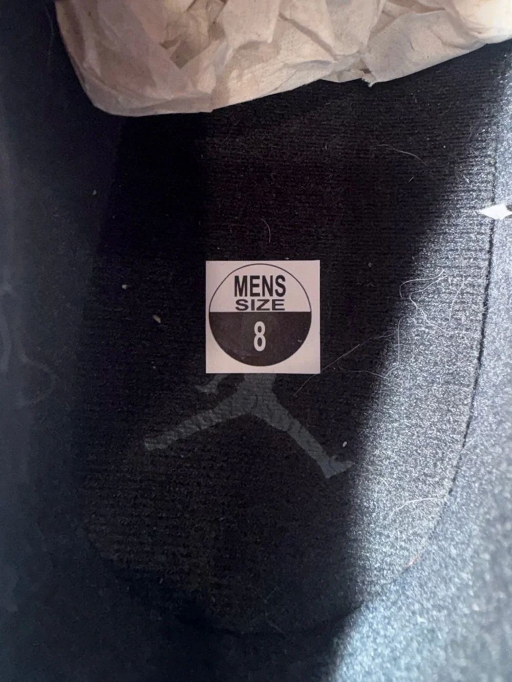 Nike Air Jordan Flight Court Men's Shoes Triple Black Mens 8